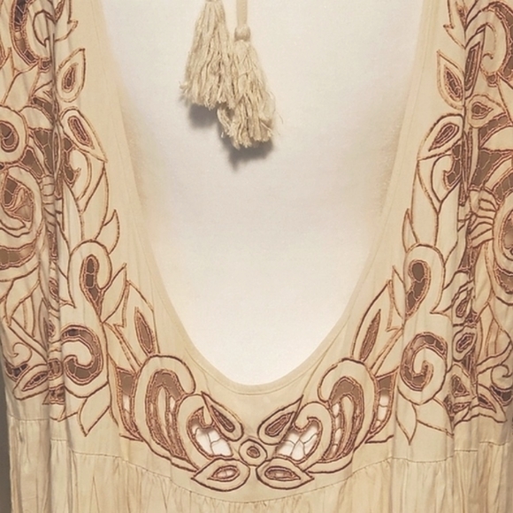 🌸Free People Ayu Nude Tunic Dress, Medium - Picture 6 of 8